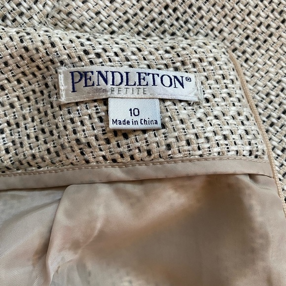 Pendleton Tweed Straight Pencil Skirt Knee Length Lined Skirt 10P - Picture 8 of 12